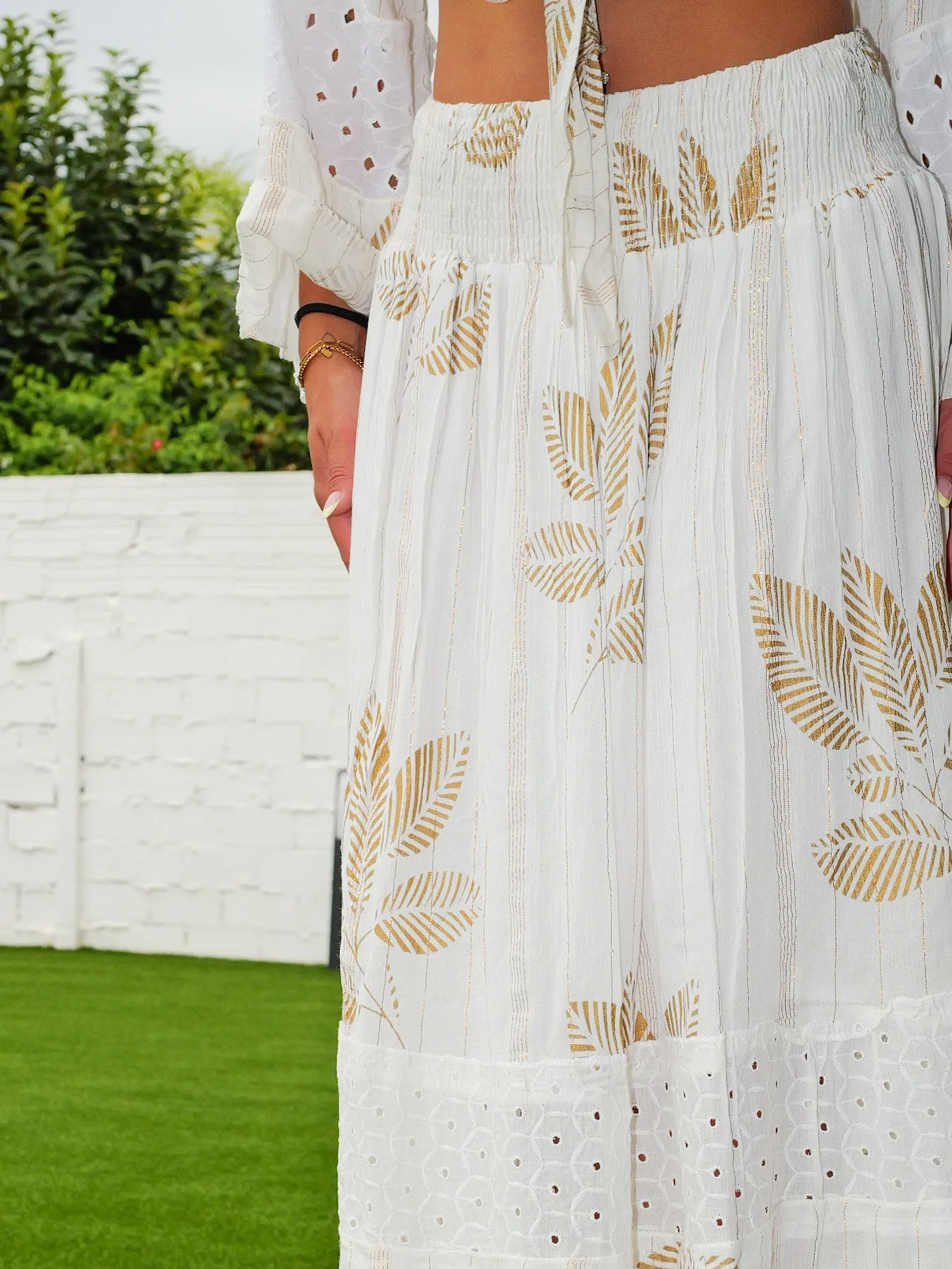 Conjunto boho vuelo estampada blanco sold by Sorellas product image thumbnail 3