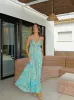 Vestido boho largo celeste sold by Sorellas