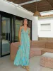 Vestido boho largo celeste sold by Sorellas