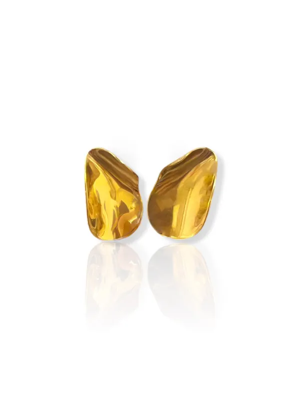 Pendientes efecto pera dorado sold by Sorellas