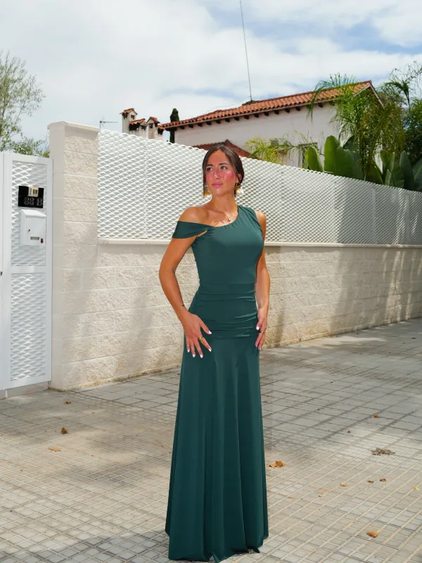 Vestido asim manga banda botella sold by Sorellas