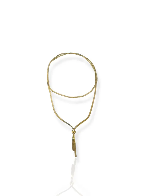 Colgante doble dorado sold by Sorellas