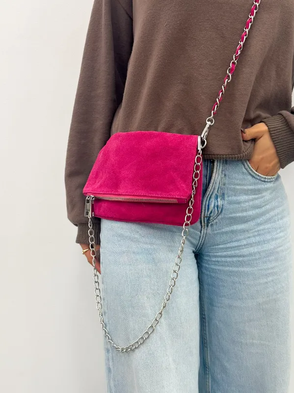 Bolso cadenas ante fucsia sold by Sorellas