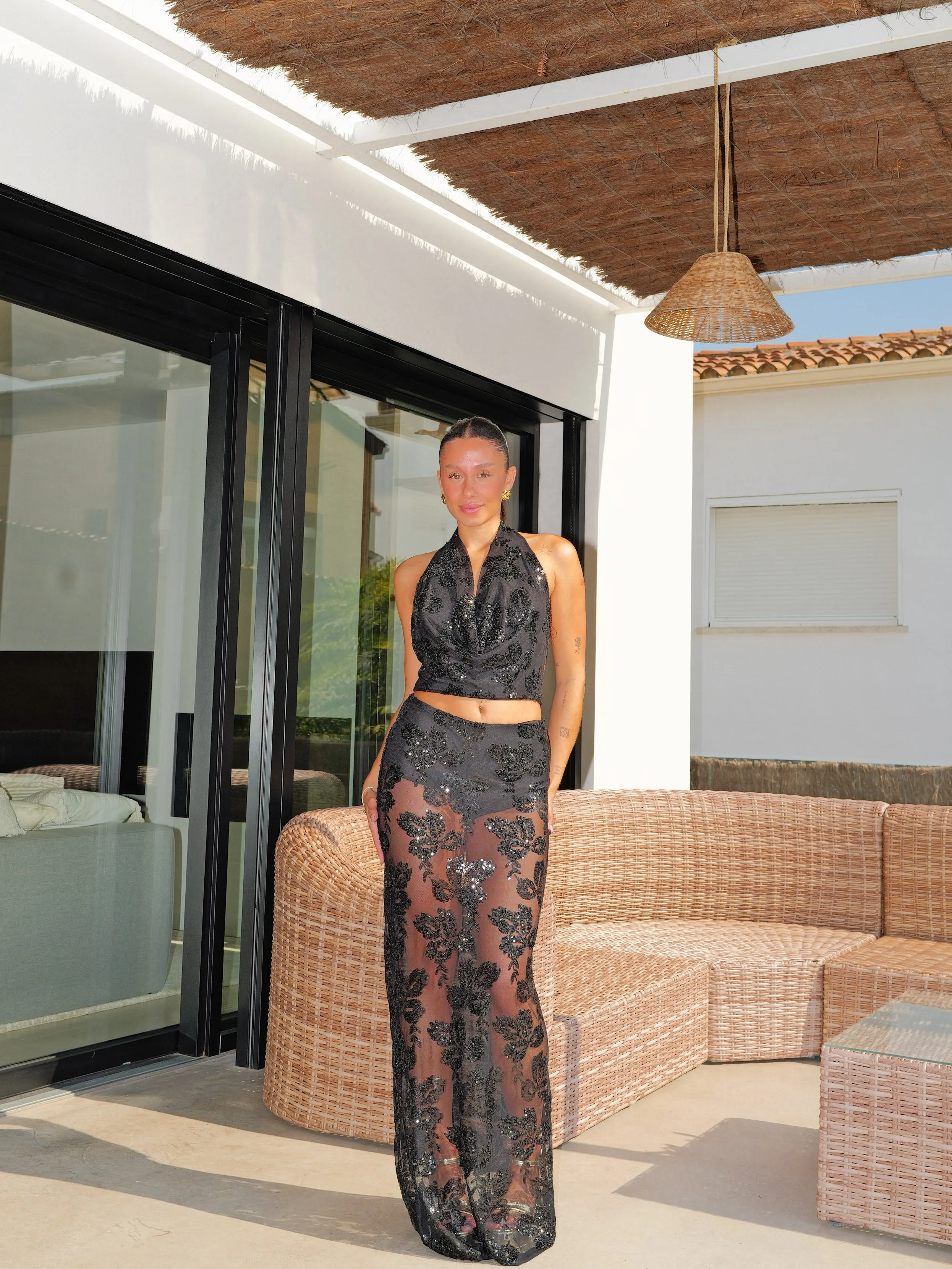 Conjunto tulle cascada negro sold by Sorellas