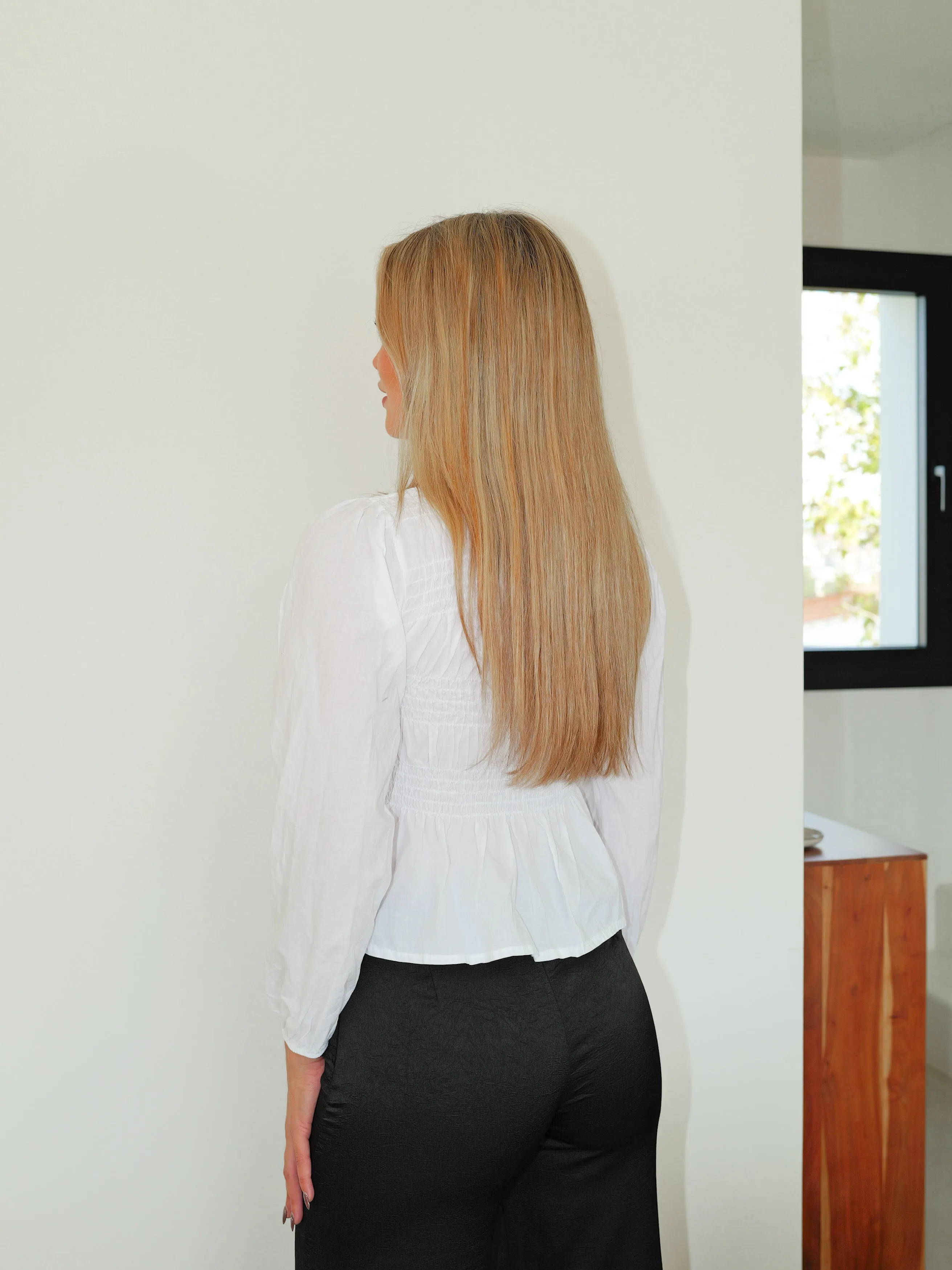 Camisa cuello volantito blanco sold by Sorellas product image thumbnail 4