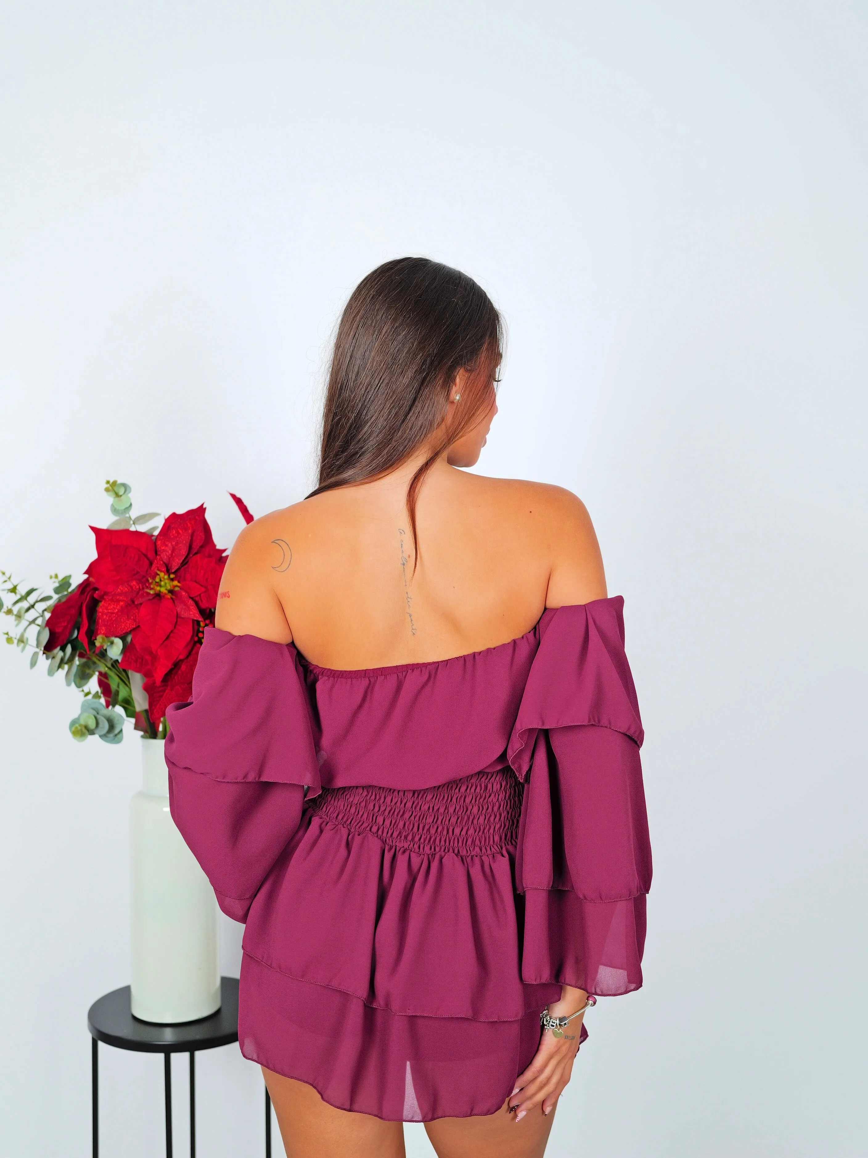 Mono mini romántico burdeos sold by Sorellas product image thumbnail 3