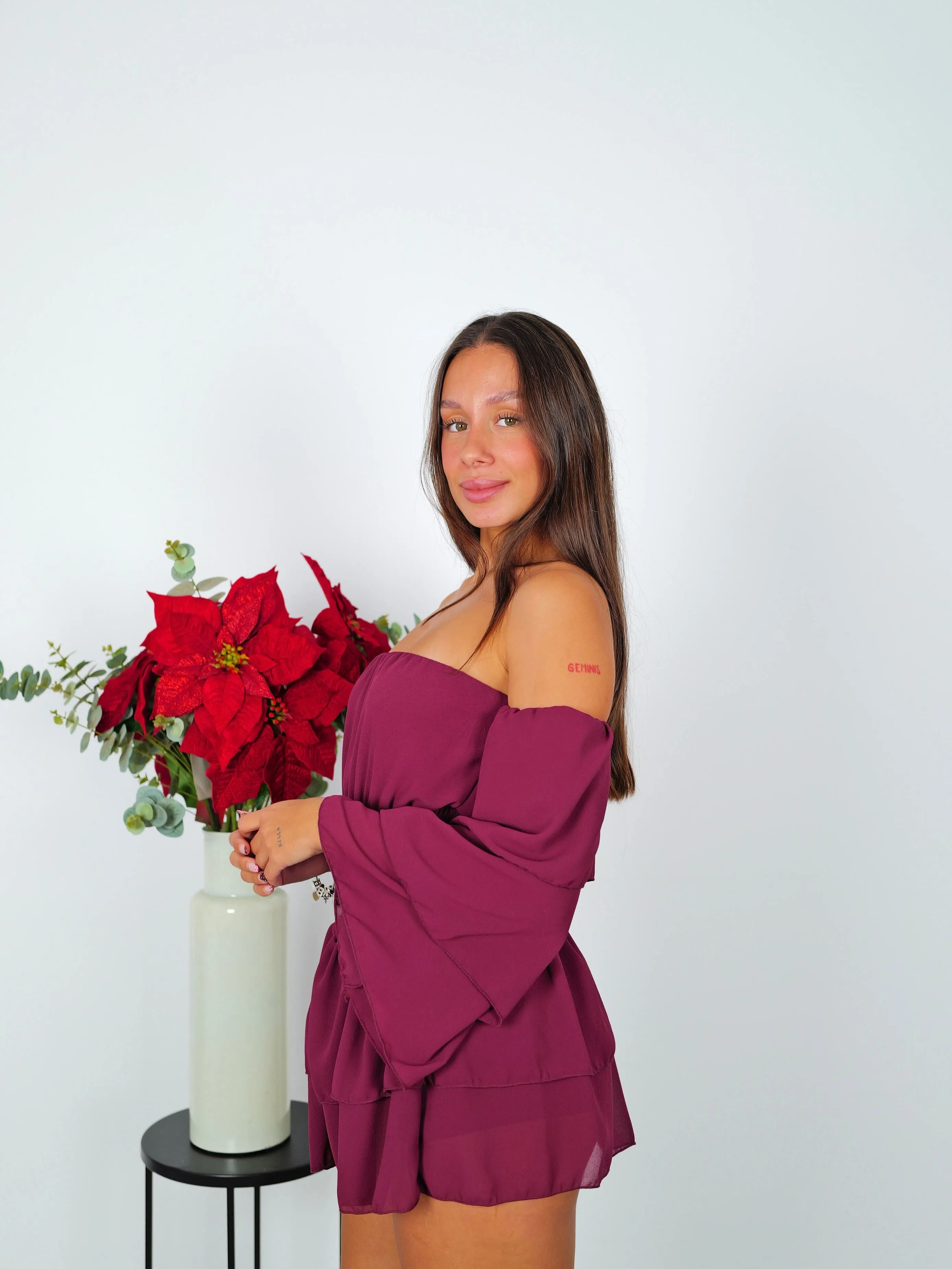 Mono mini romántico burdeos sold by Sorellas product image thumbnail 4