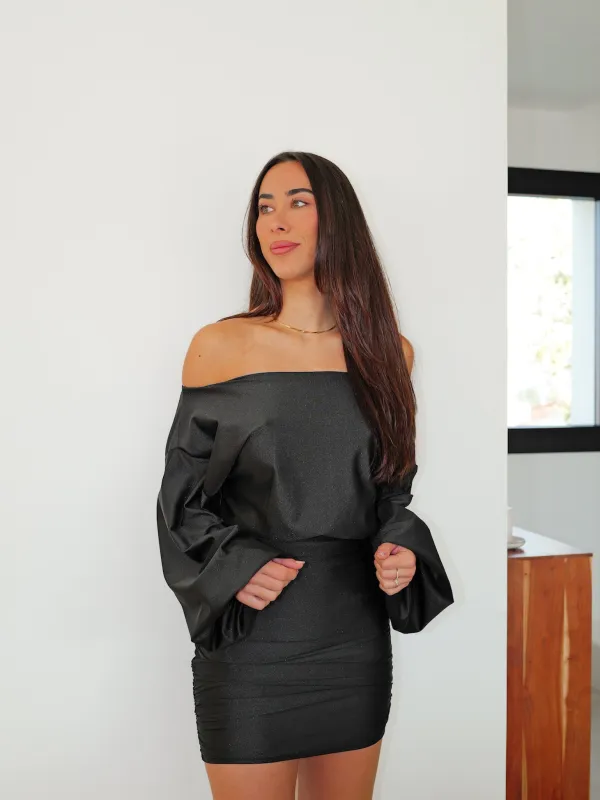 Vestido mini lycra negro sold by Sorellas