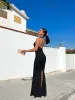 Vestido halter sirena negro sold by Sorellas