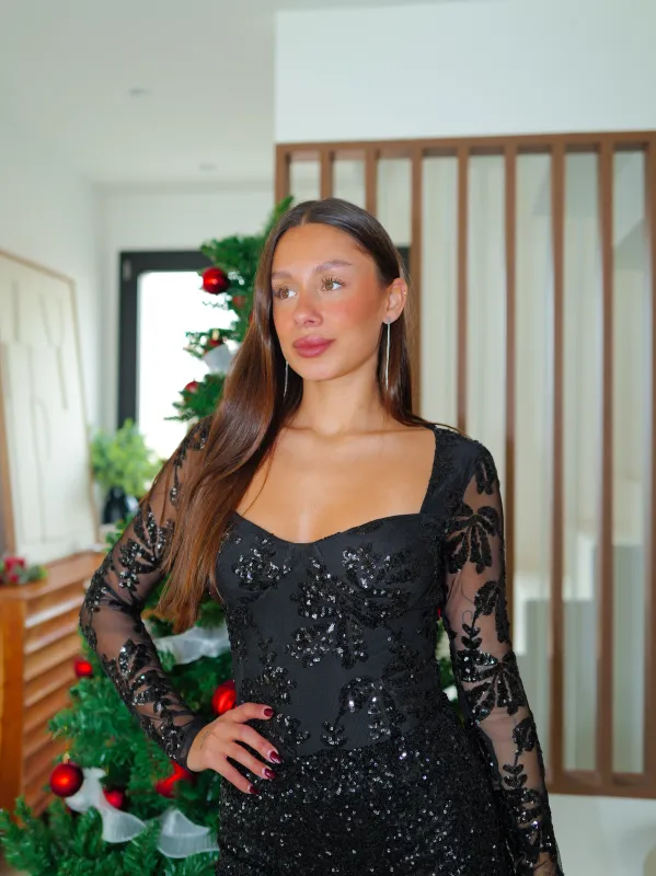 Body tulle detalles negro sold by Sorellas