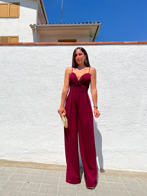 Mono crepe corazón vino sold by Sorellas