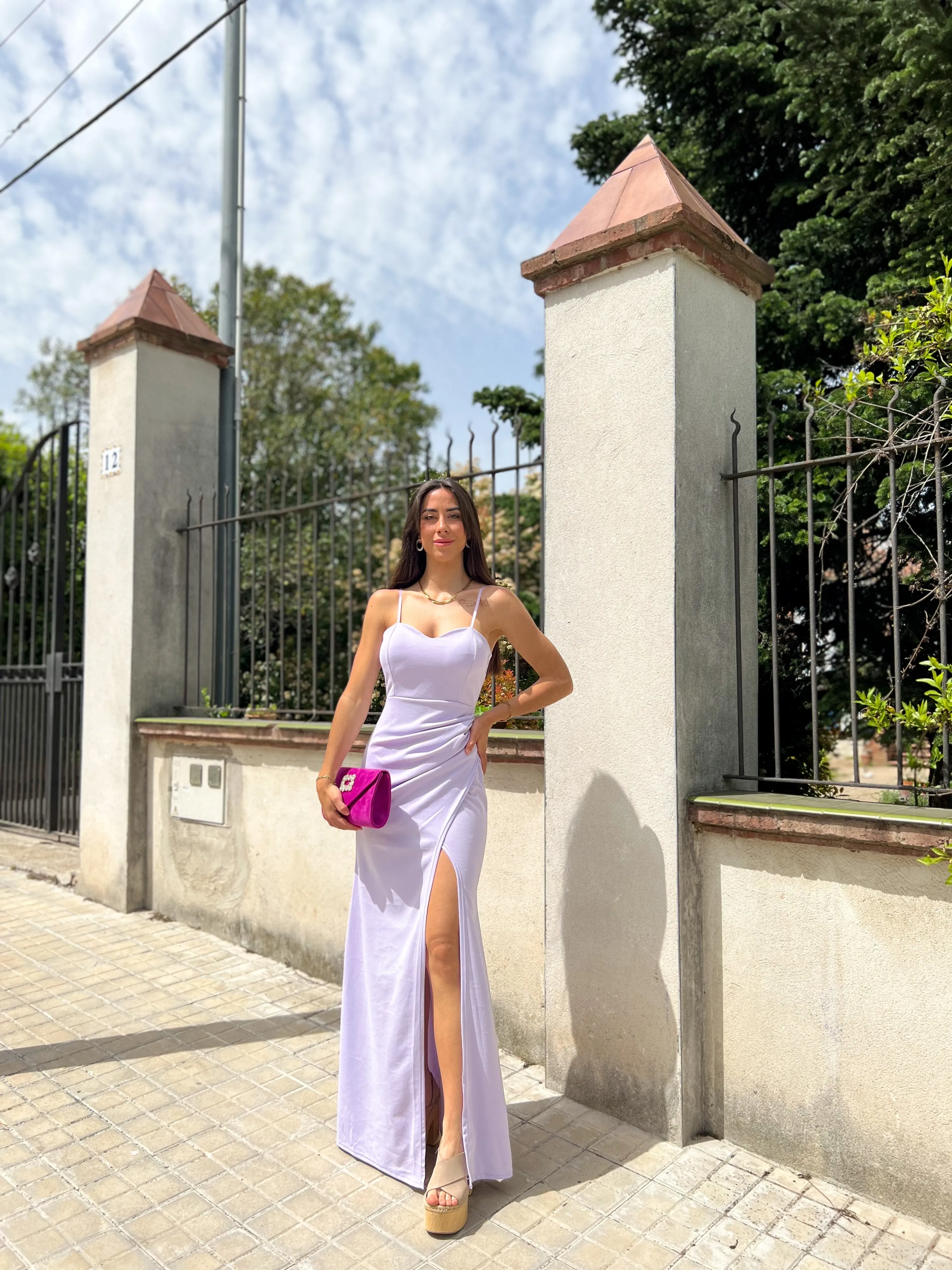 Vestido corazon ajustado lila sold by Sorellas product image thumbnail 4