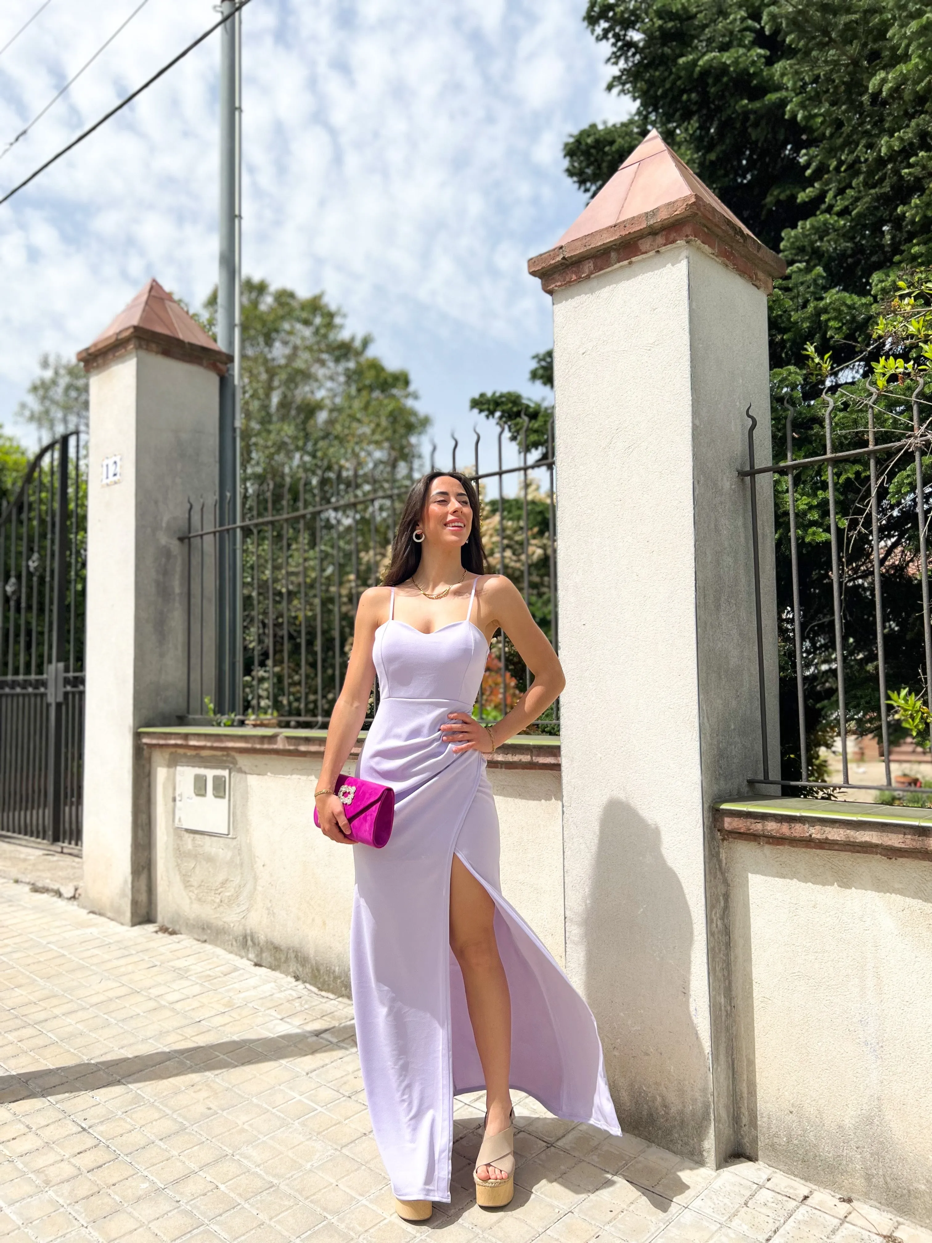 Vestido corazon ajustado lila sold by Sorellas product image thumbnail 5