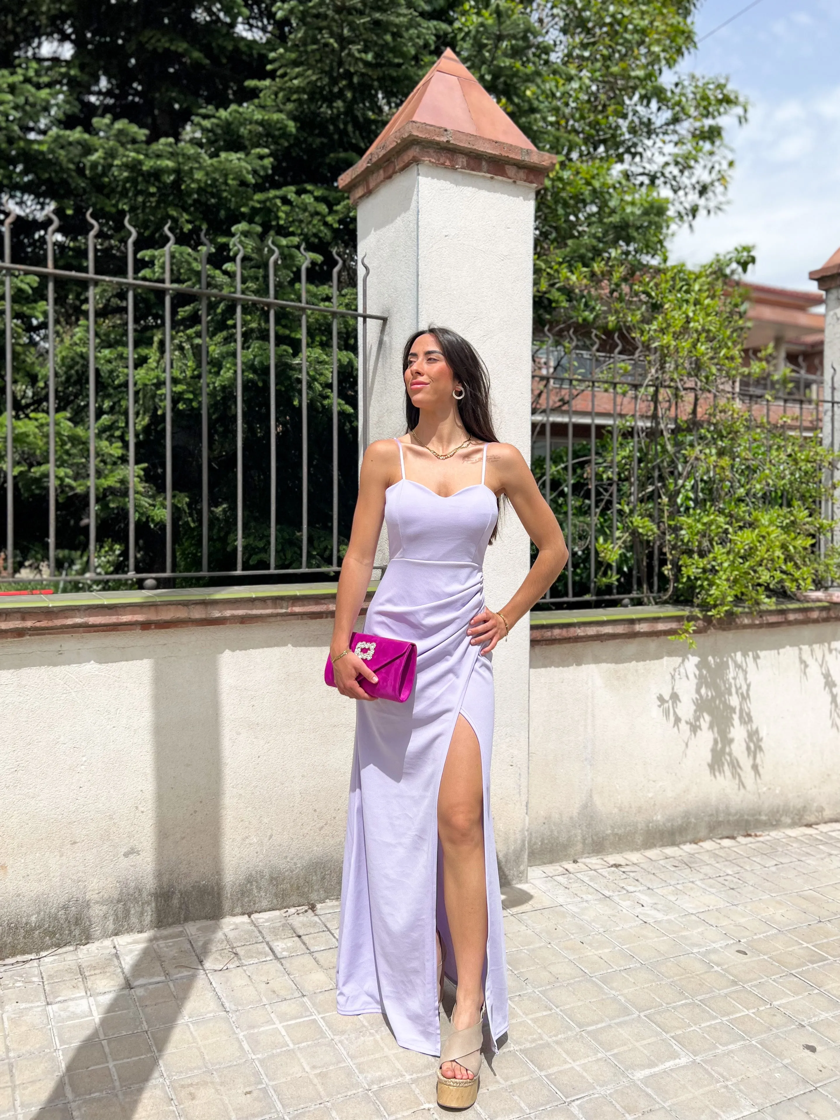 Vestido corazon ajustado lila sold by Sorellas product image thumbnail 3