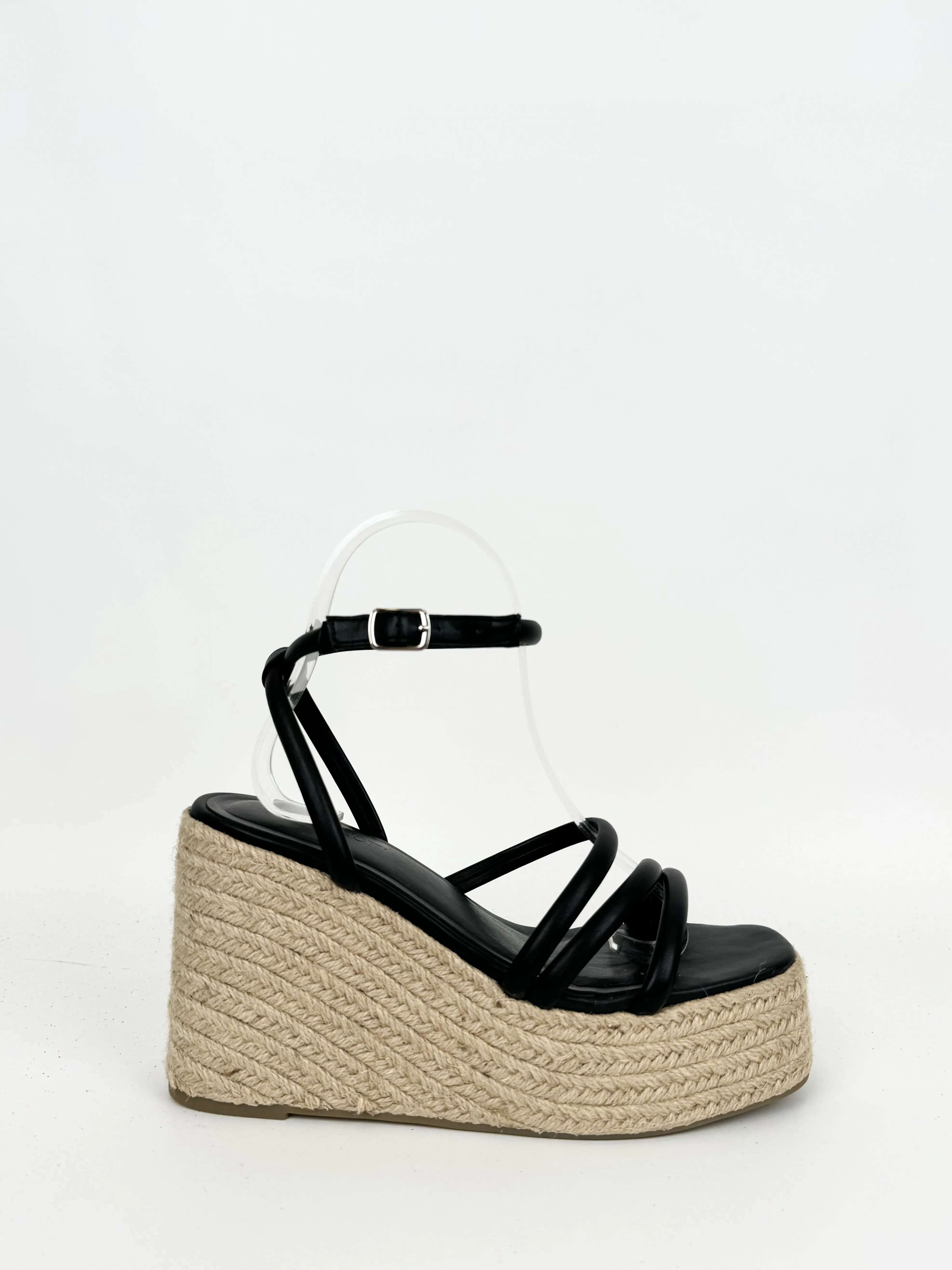 Cuñas plataforma esparto negro sold by Sorellas product image thumbnail 2