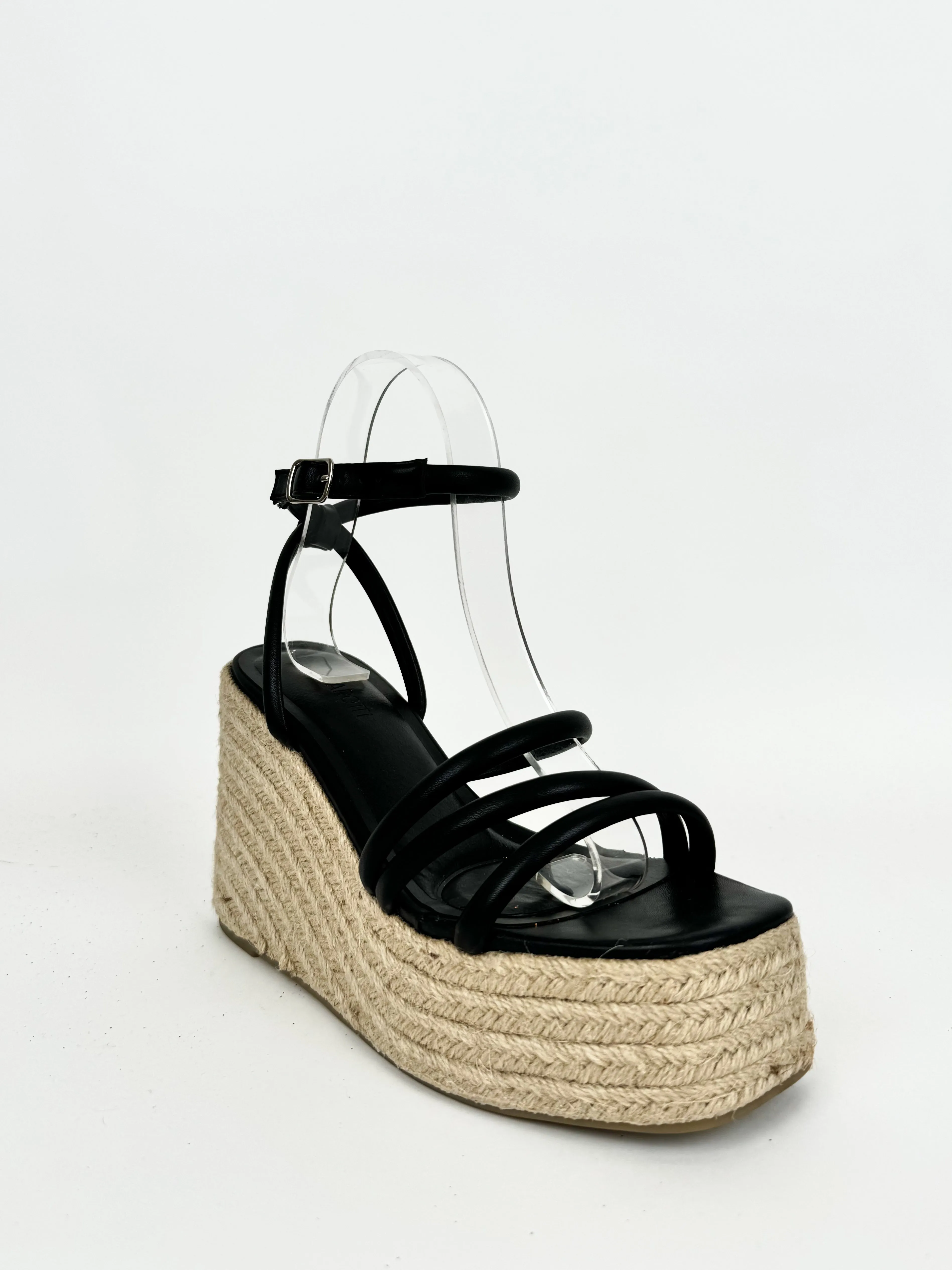 Cuñas plataforma esparto negro sold by Sorellas product image thumbnail 3