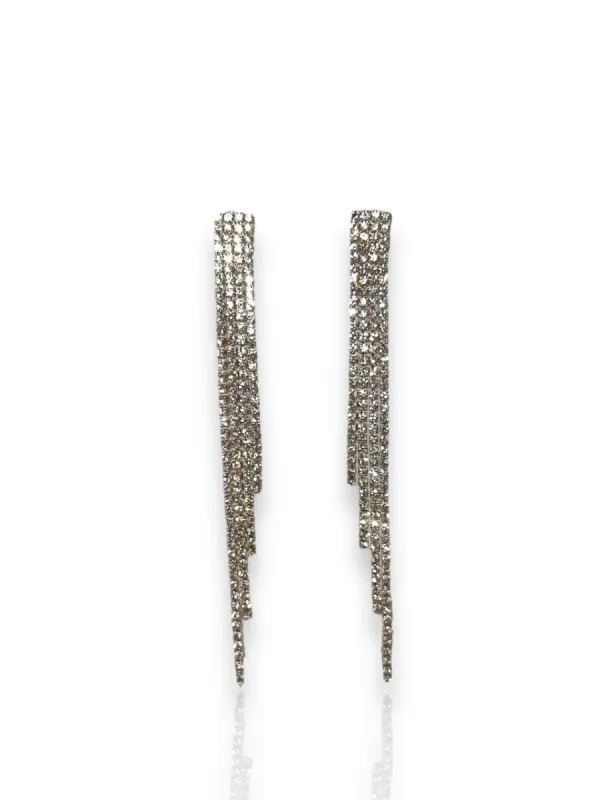 Pendientes caída asimétrica dorado sold by Sorellas