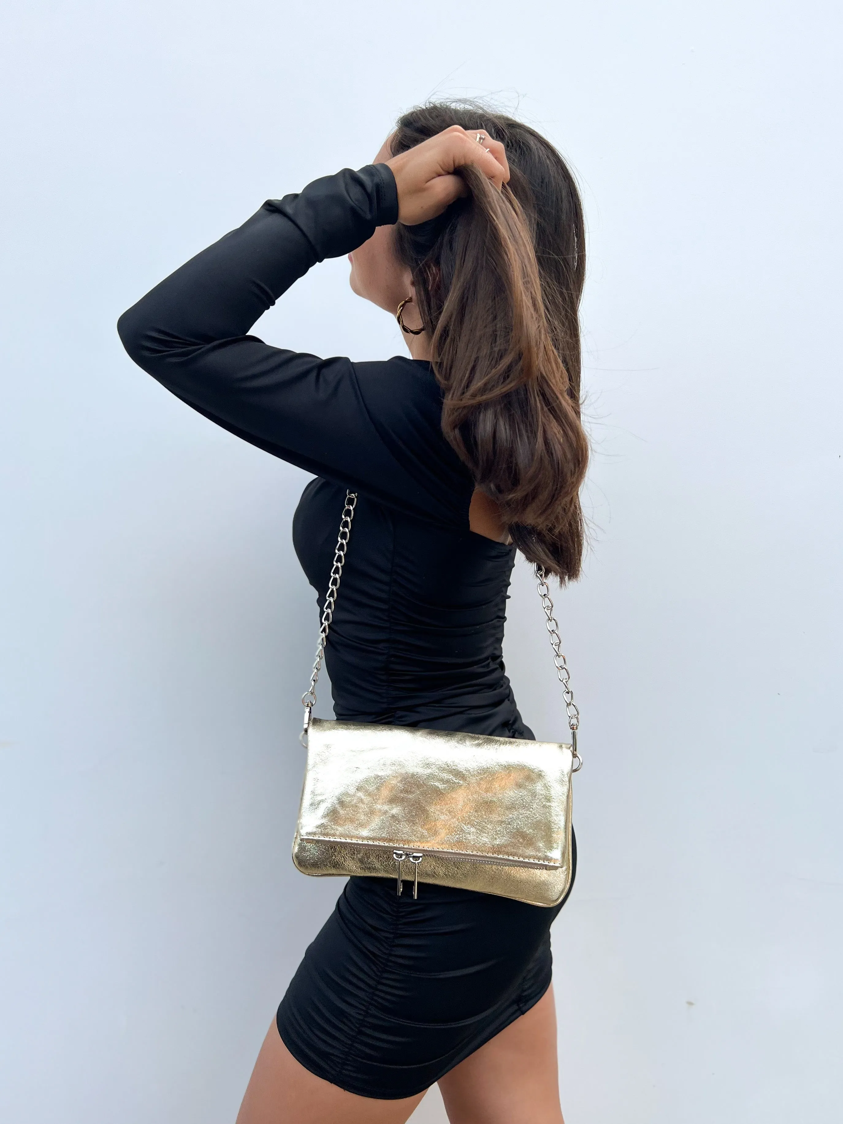 Bolso piel cadenas dorado sold by Sorellas product image thumbnail 4