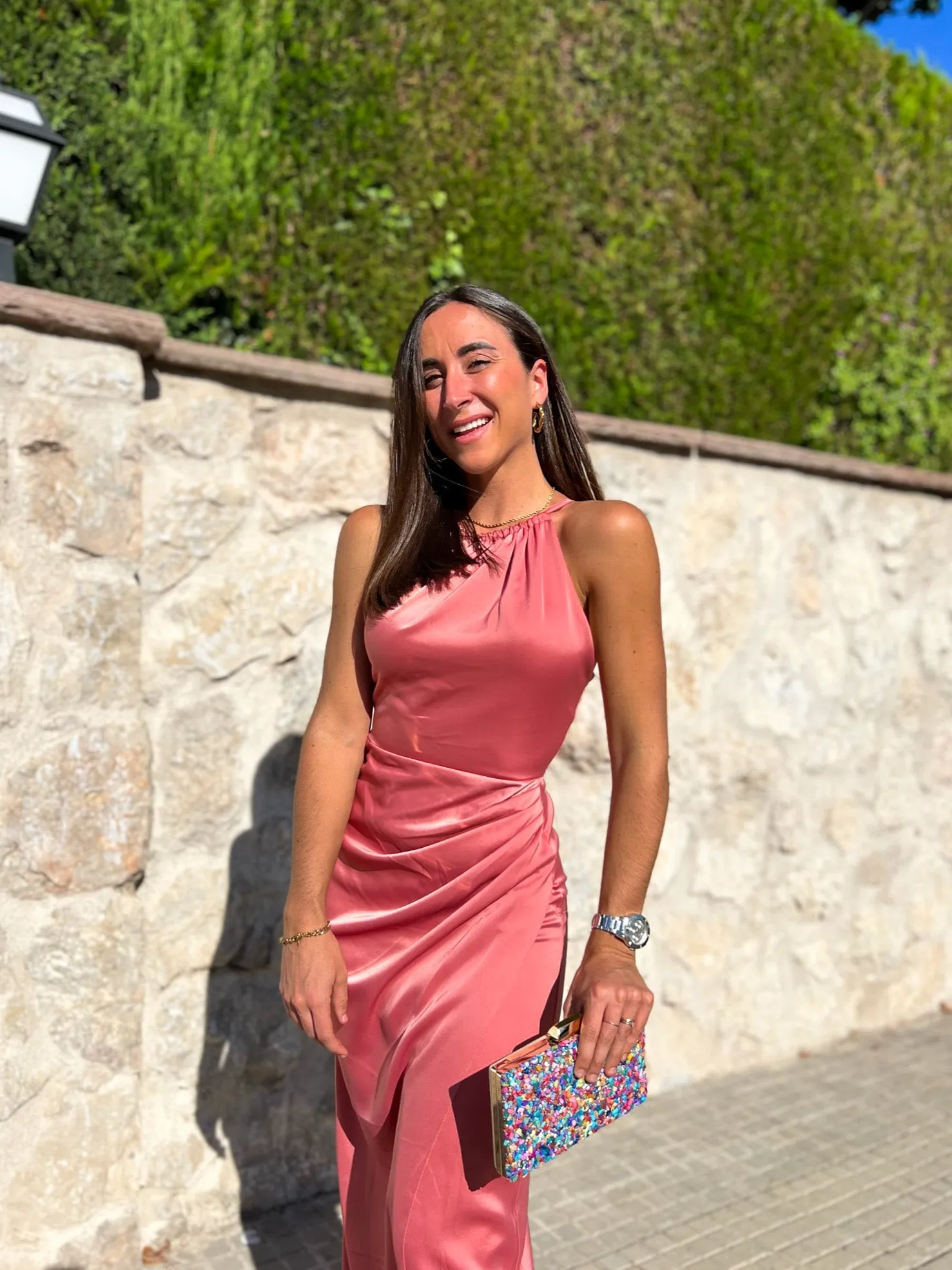 Vestido tubo halter coral sold by Sorellas product image thumbnail 3