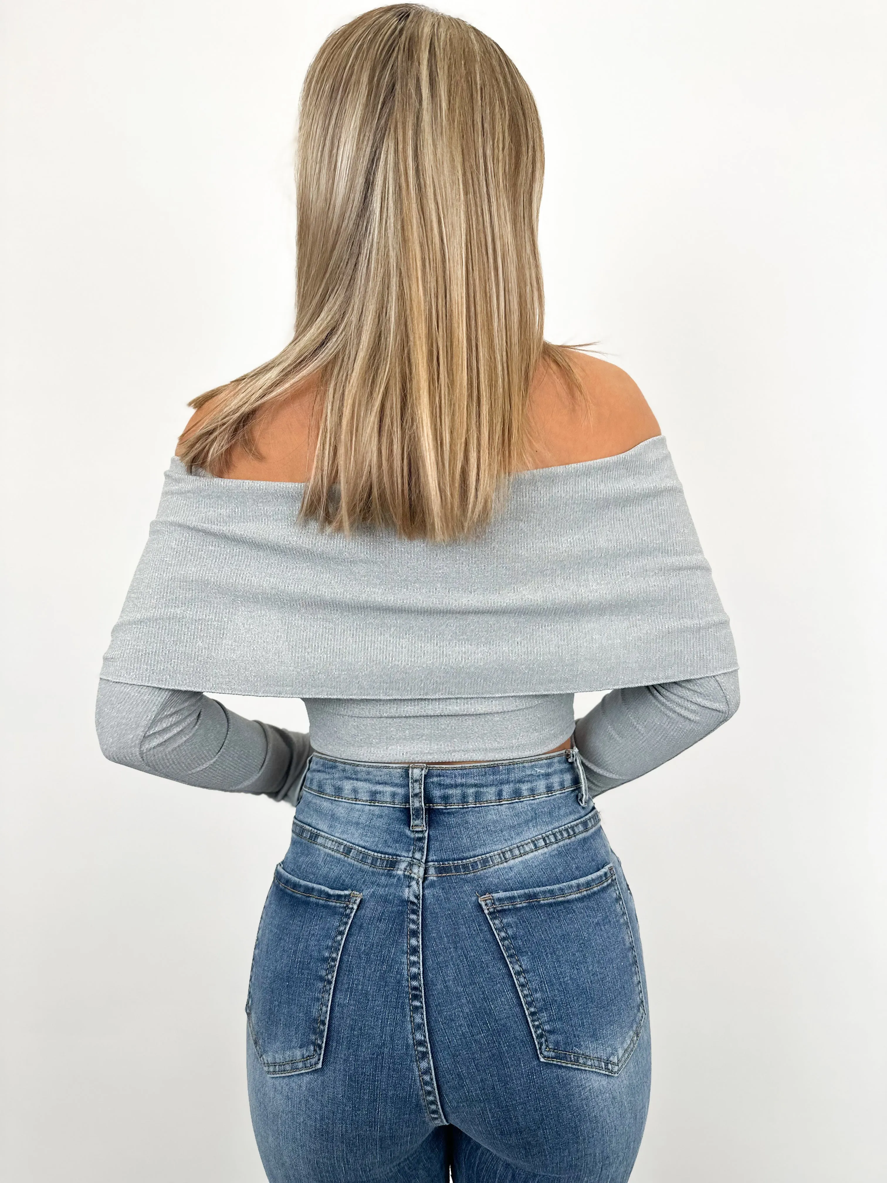 Jersey cuello barco abertura gris sold by Sorellas product image thumbnail 4