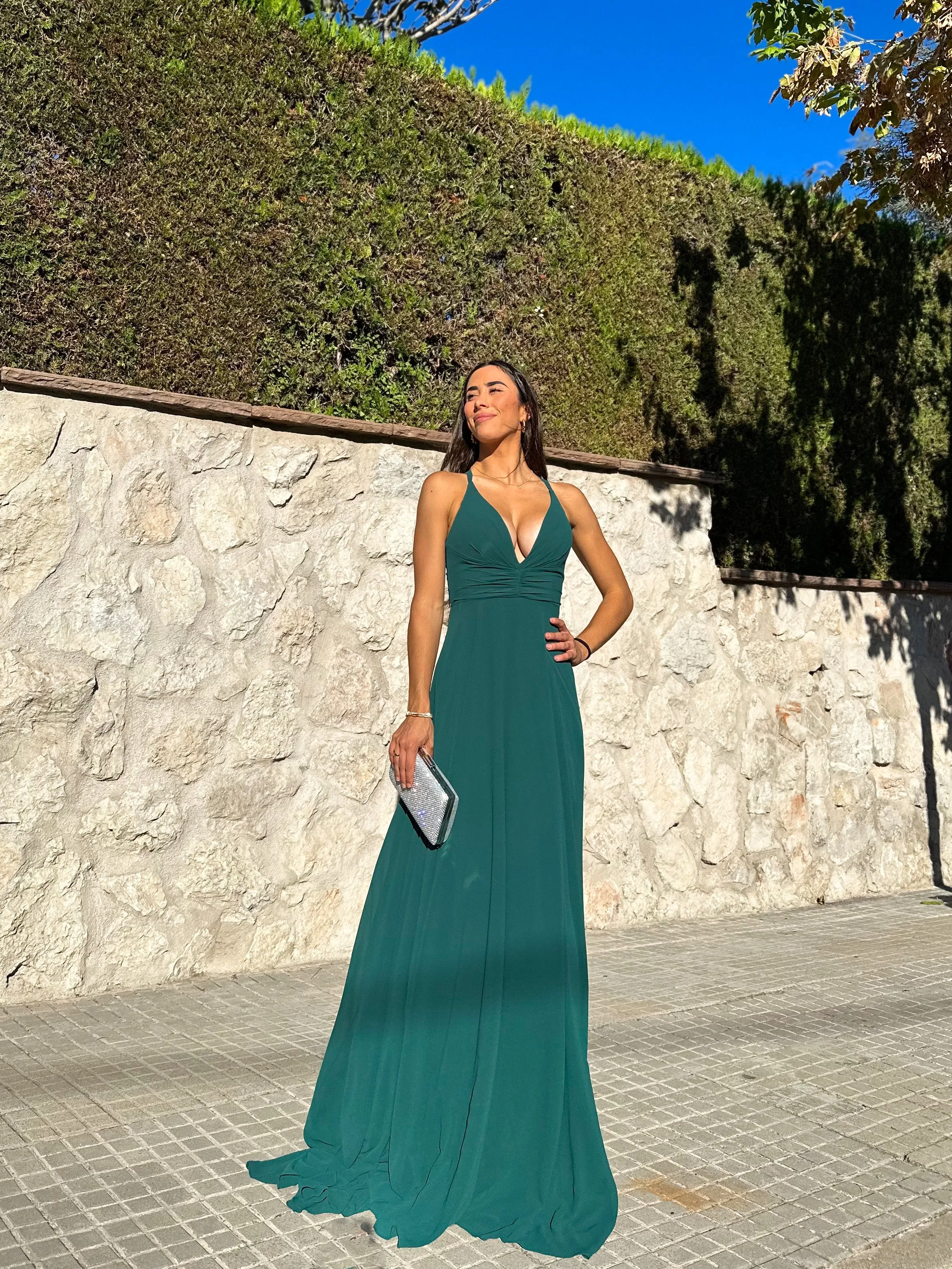 Vestido pico crepe botella sold by Sorellas product image thumbnail 5