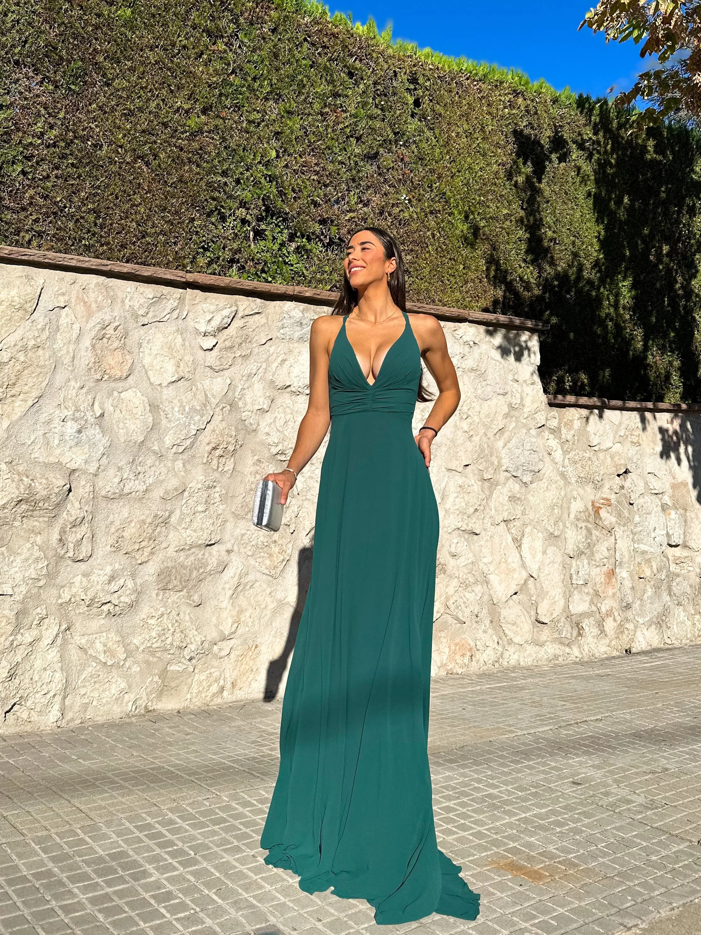 Vestido pico crepe botella sold by Sorellas product image thumbnail 4