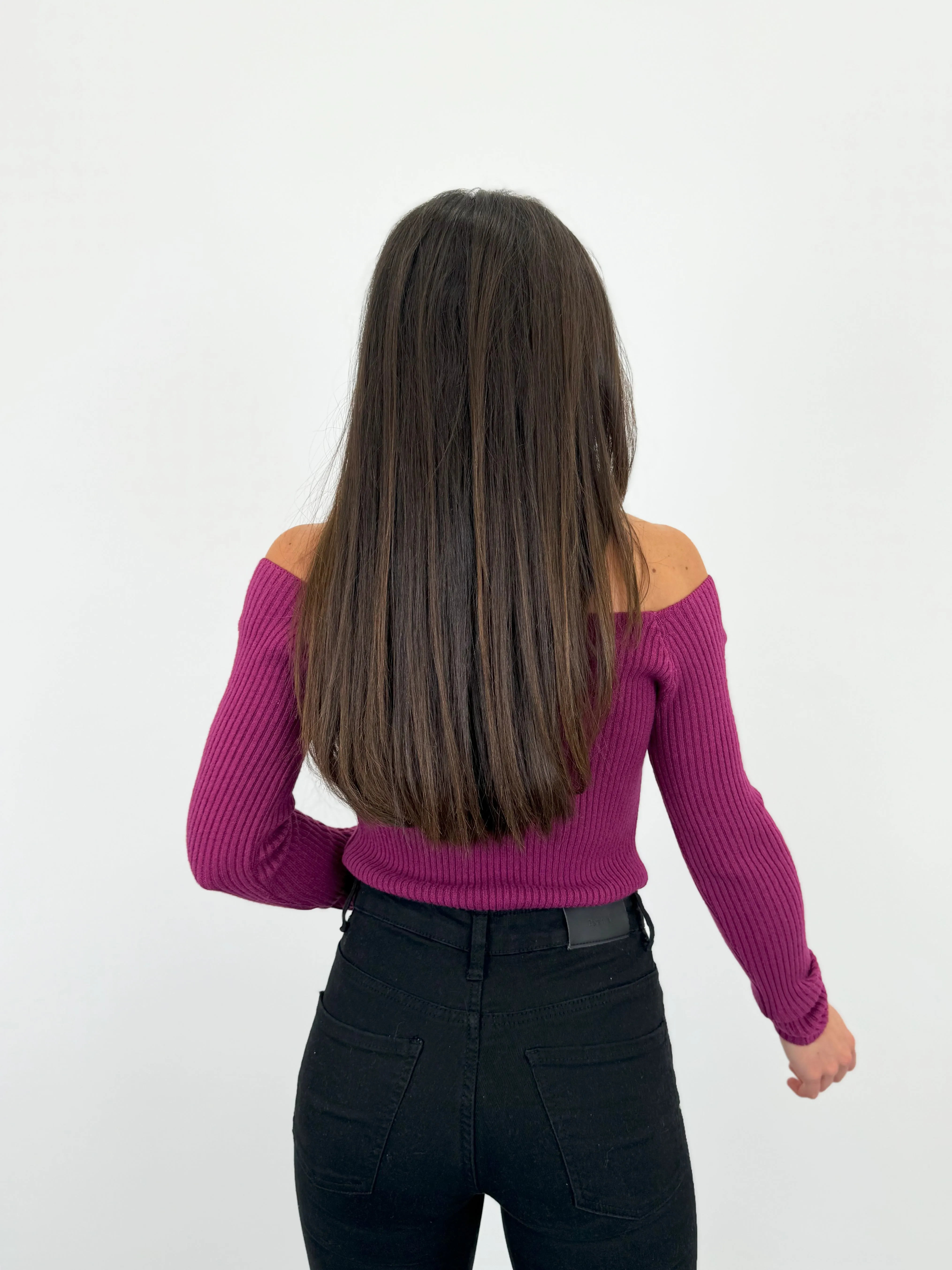 Jersey cruzado botones amarena sold by Sorellas product image thumbnail 4