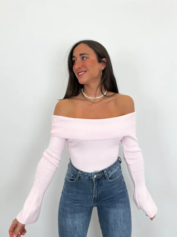 Jersey barco manga acampanada rosa sold by Sorellas