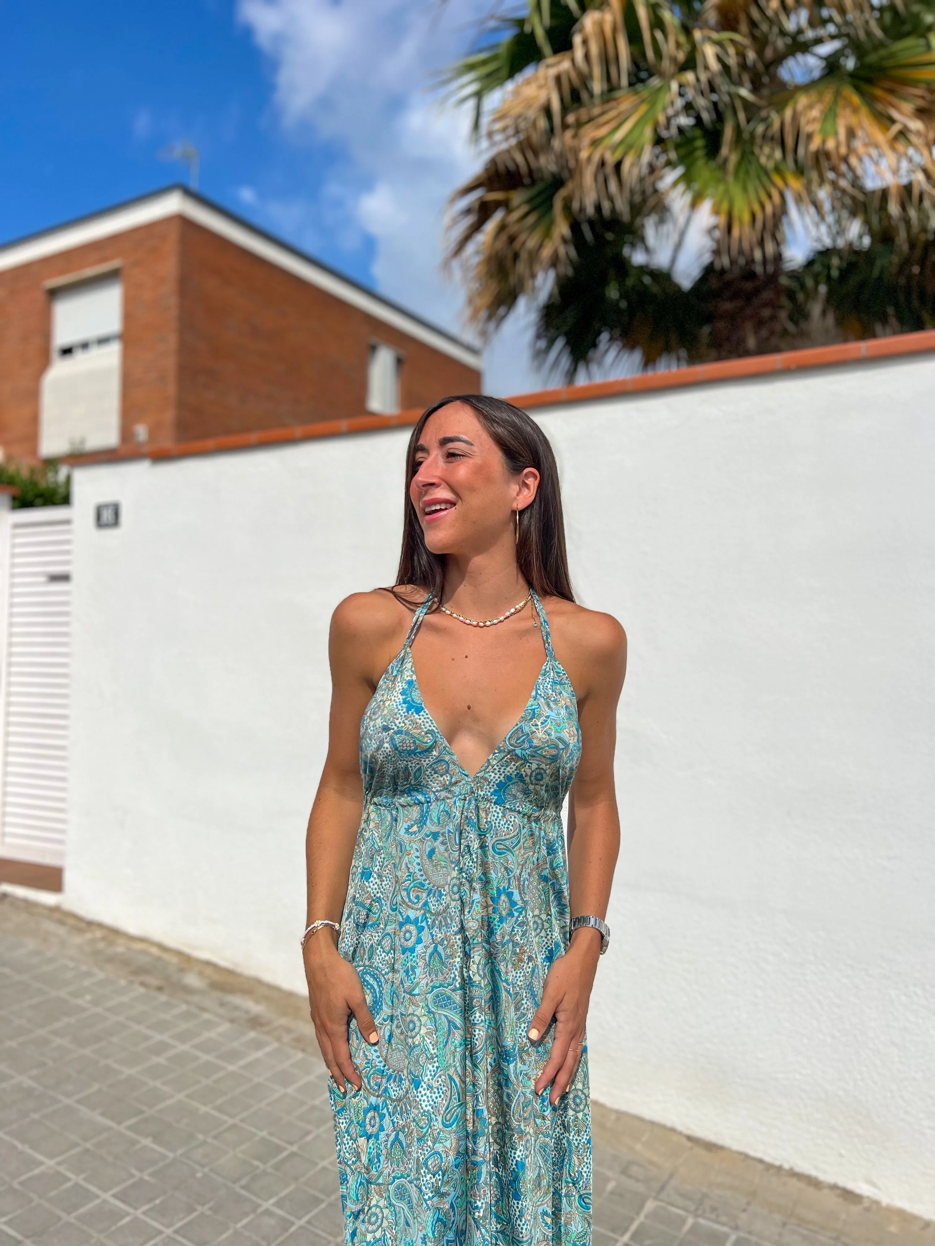 Vestido boho largo royal sold by Sorellas product image thumbnail 5