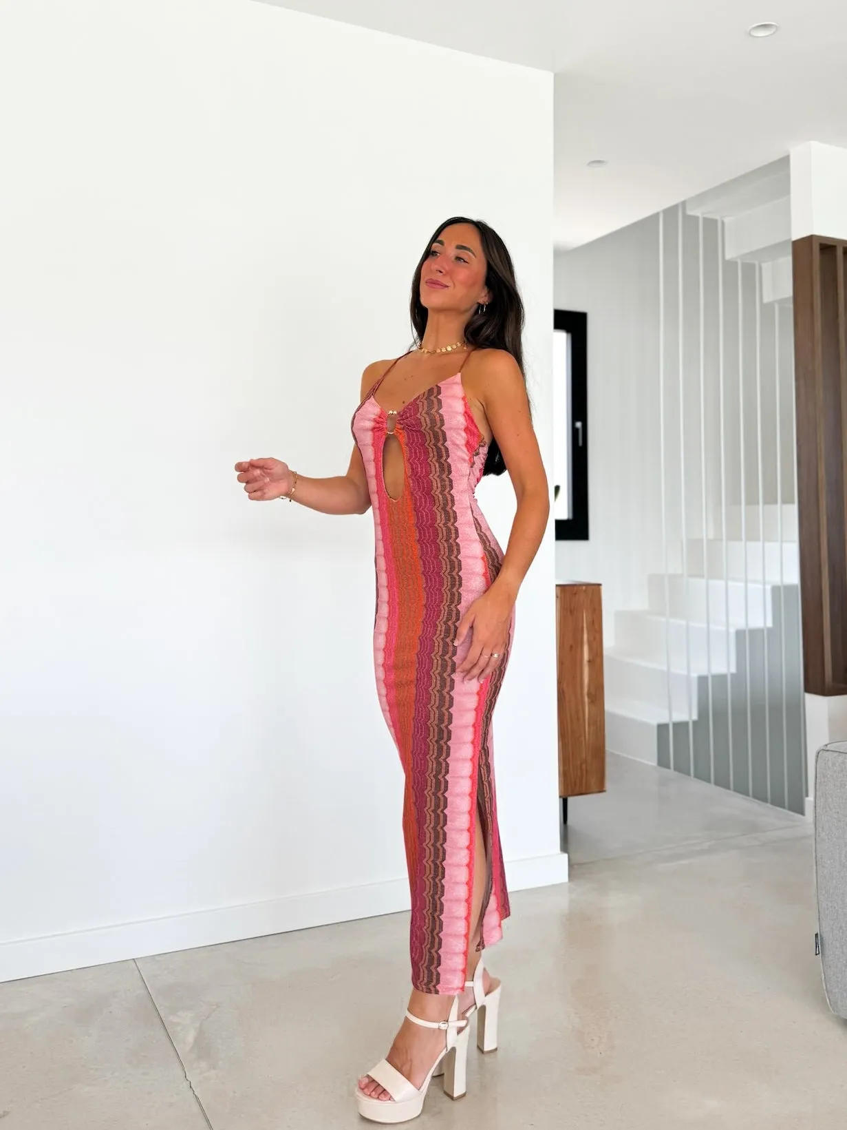 Vestido estampado brillo anilla rosa sold by Sorellas product image thumbnail 5