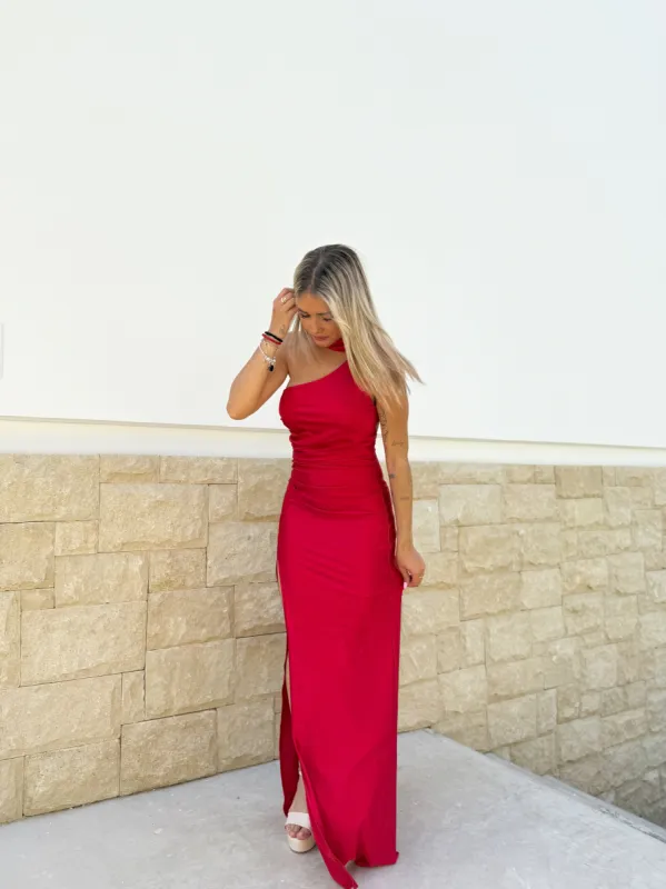 Vestido asim choker espalda rojo sold by Sorellas