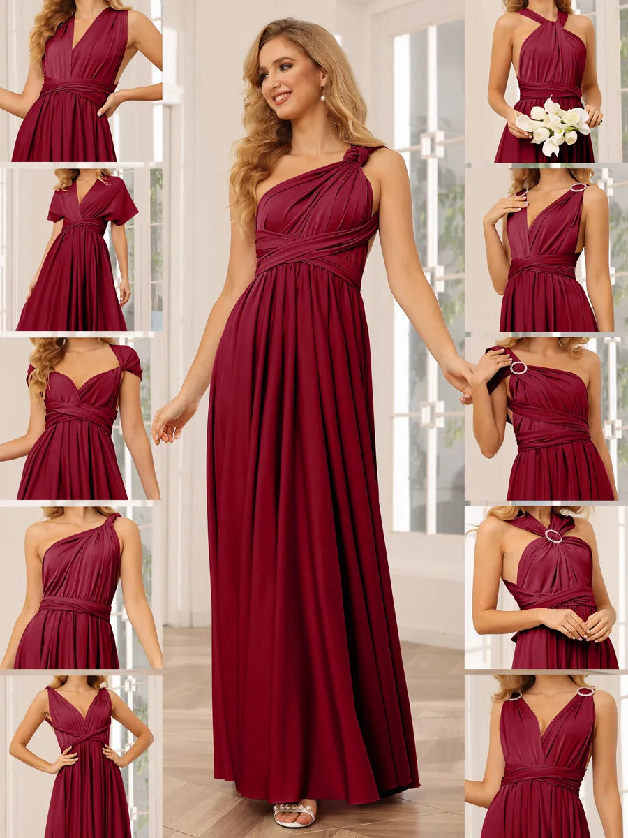 A-Line/Princess Convertible Infinity Long Bridesmaid Dresses sold by Lavetir