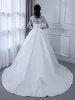 V-Neck Long Sleeves Lace Ball Gown Wedding Dresses with Appliques sold by Lavetir