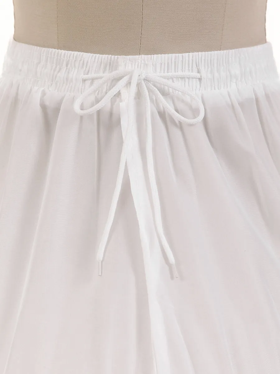 Tulle 1 Tier Tea-Length 4 Hoop Wedding Ball Gown Petticoats sold by Lavetir product image thumbnail 3