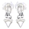Women's Silk Satin With Ankle Strap Lace-up Pearl Closed Toe Stiletto Heel Wedding Shoes sold by Lavetir