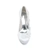 Women's Silk Satin Flower With Closed Toe Stiletto Heel Evening Shoes sold by Lavetir