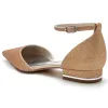 Women's Stretch Glitter With Ankle Strap Closed Toe Flat Heel Party Shoes sold by Lavetir