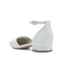 Women's PU With Ankle Strap Closed Toe Flat Heel Party Shoes sold by Lavetir