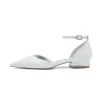 Women's PU With Ankle Strap Closed Toe Flat Heel Party Shoes sold by Lavetir