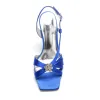 Women's Silk Satin With Flower Rhinestone Peep Toe Stiletto Heel Evening Shoes sold by Lavetir