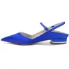 Women's Silk Satin With Closed Toe Ankle Strap Flat Heel Party Shoes sold by Lavetir