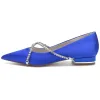 Women's Silk Satin With Closed Toe Rhinestone Flat Heel Wedding Shoes sold by Lavetir
