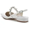 Women's Stretch Glitter With Rhinestone Closed Toe Flat Heel Party Shoes sold by Lavetir