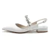 Women's Stretch Glitter With Rhinestone Closed Toe Flat Heel Party Shoes sold by Lavetir