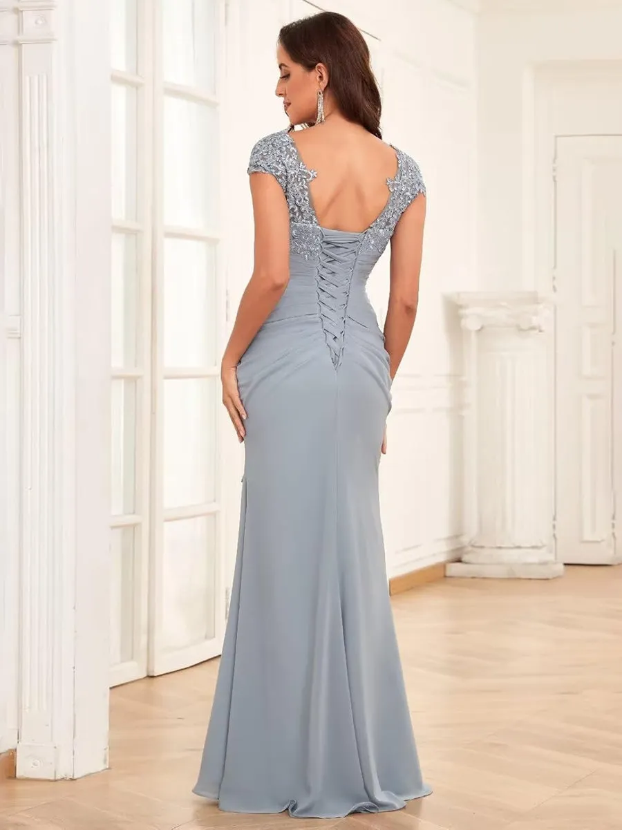 Sheath/Column Sweetheart Floor-Length Bridesmaid Dresses With Ruffles sold by Lavetir product image thumbnail 2
