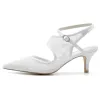 Women's Lace With Ankle Strap Lace Closed Toe Stiletto Heel Wedding Shoes sold by Lavetir