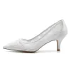 Women's Lace With Closed Toe Stiletto Heel Evening Shoes sold by Lavetir
