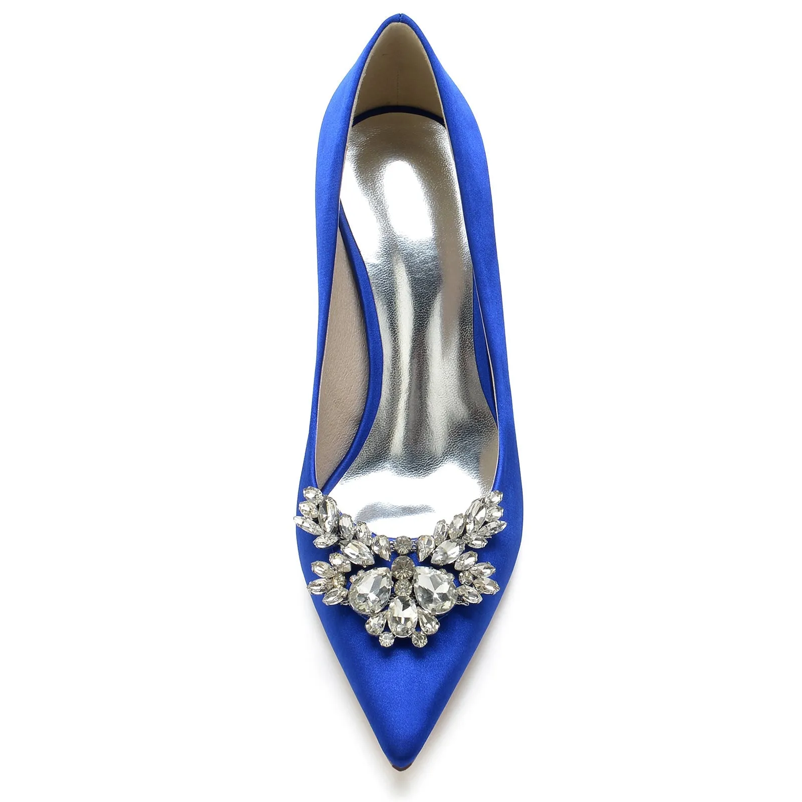 Women's With Rhinestone Silk Satin Closed Toe Stiletto Heel Evening Shoes sold by Lavetir product image thumbnail 3