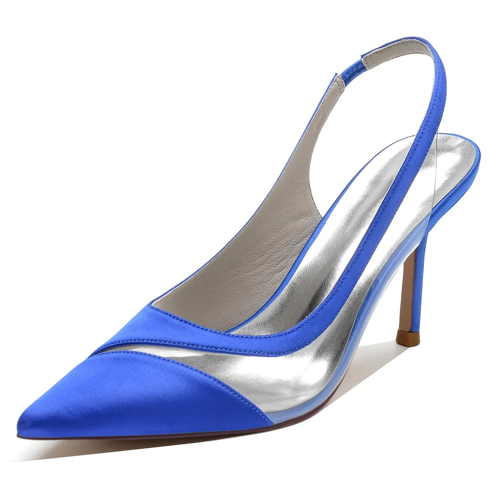 Women's Silk Satin With Stiletto Heel Closed Toe Wedding Shoes sold by Lavetir