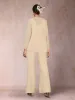 Chiffon Sequins V-Neck Long Sleeves 3 Pieces Pantsuits with Jacket sold by Lavetir